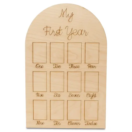 My 1st Year Photo Frame, Multiple Sizes, for Baby Keepsake, Decor, & Bday Party | Woodpeckers {1}