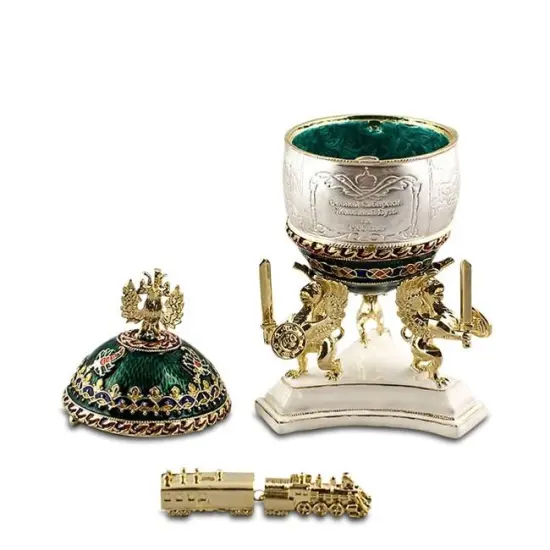 1900 Trans-Siberian Railway Royal Imperial Easter Egg {4}