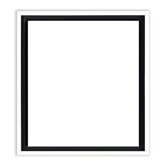 Creative Mark Illusions Floater Frame For 3/4" Deep Canvases - White - Set of 4 - For Galleries & Home Decor - Wood Floater Frames for Canvas Paintings- Complete Hanging Hardware {3}