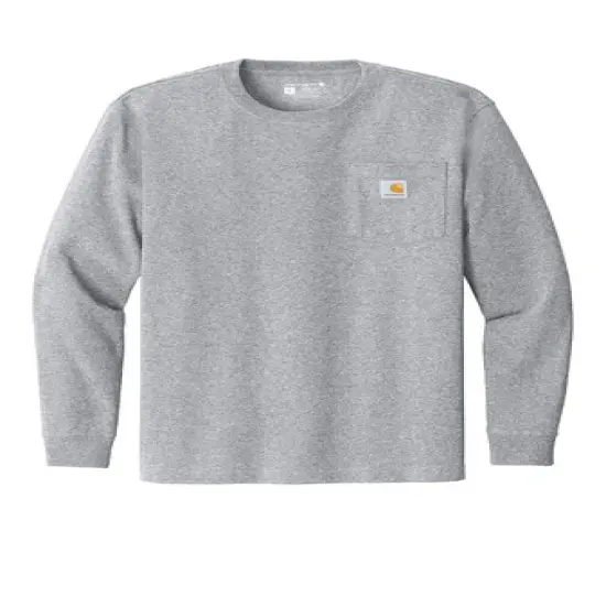 Carhartt&reg; Workwear Pocket Long Sleeve T-Shirt Heather Grey {1}