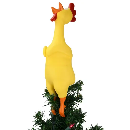 Tree Buddees Hilarious Rubber Chicken Christmas Tree Topper - Large 14" {3}