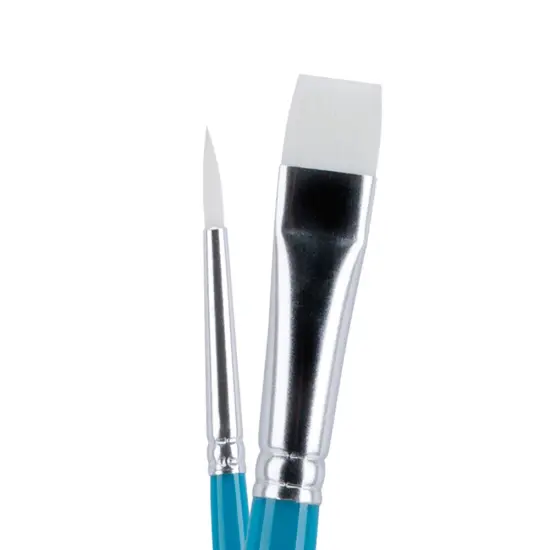 Creative Mark Masking Fluid Paint Brushes (Set of 10) - Watercolor Brushes Contains Synthetic Hair w/ Short Wood Handles {4}