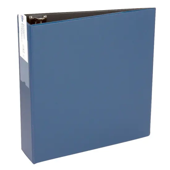 Avery Economy 3 Ring Binder, 3" Round Rings, Label Holder, 1 Blue Binder (04600) {1}