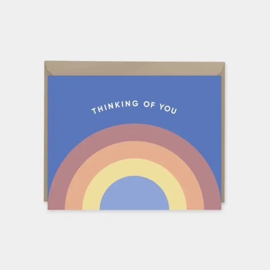 Rainbow Thinking of You Card {1}