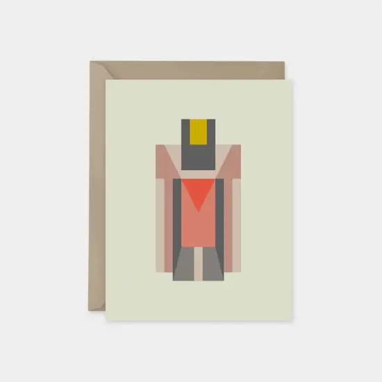 Geo Deco Card III, Modern Art Blank {1}