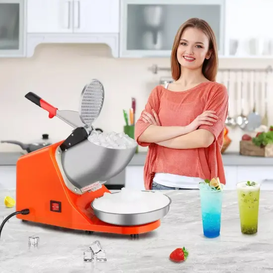 300W Electric Ice Crusher Machine Shaver Shaved Icee Snow Cone Maker 143 lbs {5}