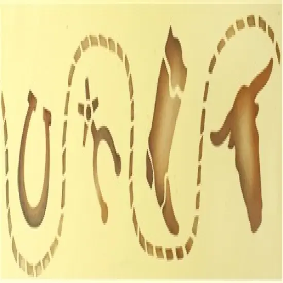 Cowboy Cake Stencil Side | C269 by Designer Stencils | Cake Decorating Tools | Baking Stencils for Royal Icing, Airbrush, Dusting Powder | Reusable Plastic Food Grade Stencil for Cakes | Easy to Use & Clean Cake Stencil {2}