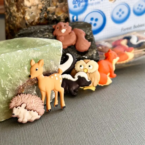 Dress it Up Buttons Forest Animals Embellishment Assortment {2}