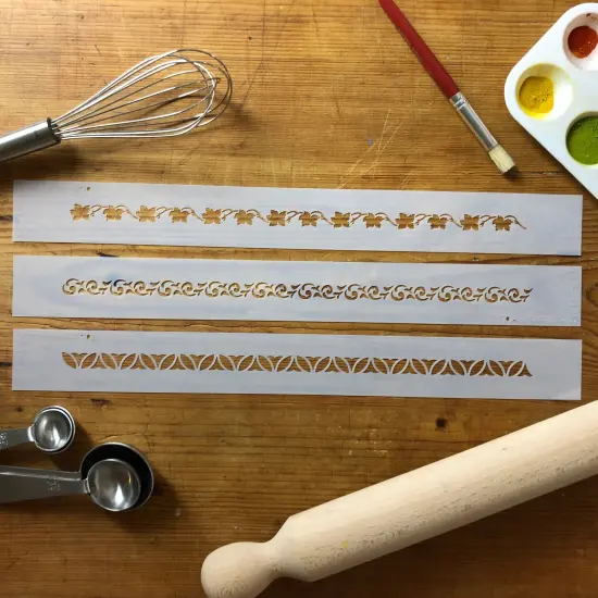 Fancy Ribbons Cake Stencils | C233 by Designer Stencils | Cake Decorating Tools | {2}