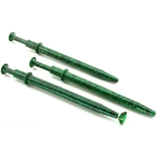 3 Diamond Grip Prong Gemstone Bead Pick Up Tools Green {1}
