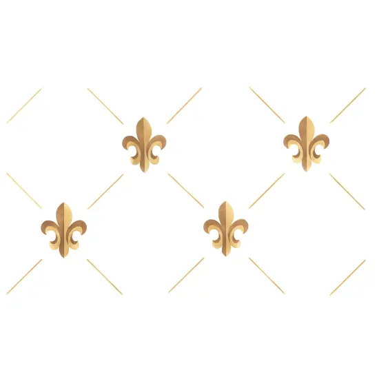 Fleur de Lis Wallpaper Wall Stencil | 1812 by Designer Stencils | Pattern Stencils | Reusable Stencils for Painting | Safe & Reusable Template for Wall Decor | Try This Stencil Instead of a Wallpaper | Easy to Use & Clean Art Stencil Pattern {1}