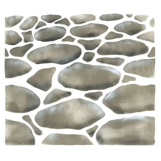 Cobblestone Wall Stencil | 2324 by Designer Stencils | Pattern Stencils | {1}
