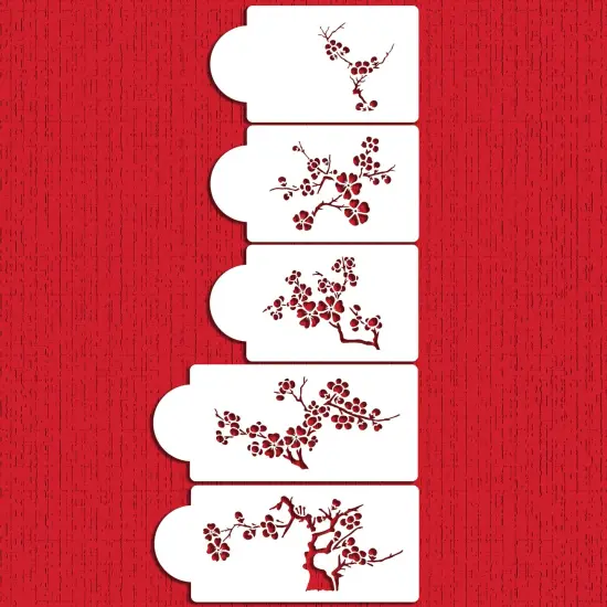 Blooming Cherry Tree Cake Stencil Set | C440 by Designer Stencils | Cake Decorating Tools | {4}