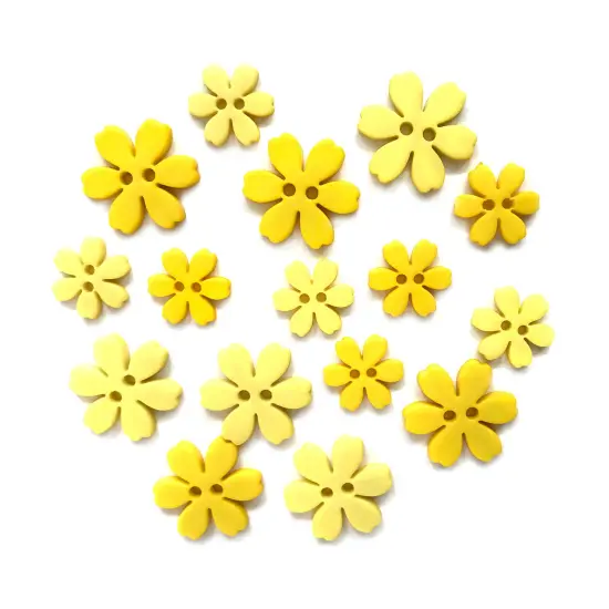 Buttons Galore and More Flower Shaped Novelty Buttons for Sewing & Craft - 48 Buttons Lily {2}