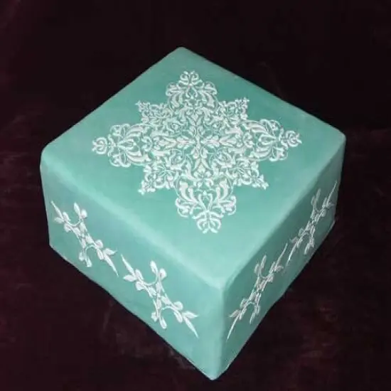 French Medallion Cake Stencil Side | C068 by Designer Stencils | Cake Decorating Tools | Baking Stencils for Royal Icing, Airbrush, Dusting Powder | Reusable Plastic Food Grade Stencil for Cakes | Easy to Use & Clean Cake Stencil {2}