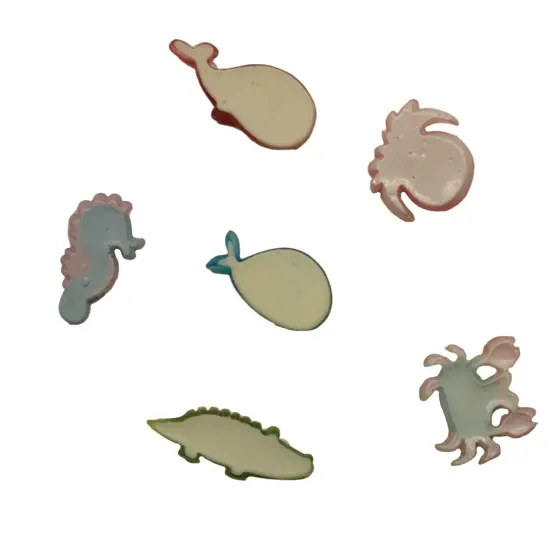 Buttons Galore Flatback Embellishments for Crafts - Swamp & Sea - 18 Pieces {2}