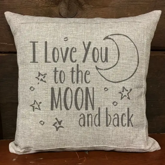 I Love You to the Moon and Back Embossing 12 x 12 Stencil | FS057 By Designer Stencils | Word & Phrase Stencils | Reusable Stencils for Painting on Wood, Wall, Tile, Canvas, Paper, Fabric, Furniture, Floor | Stencil for Home Makeover {3}