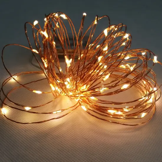 Perfect Holiday LED Copper Wire String Light - Battery Operated {5}