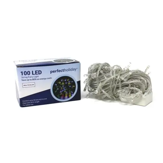 Perfect Holiday 100 LED String Light w/ connector Green {6}