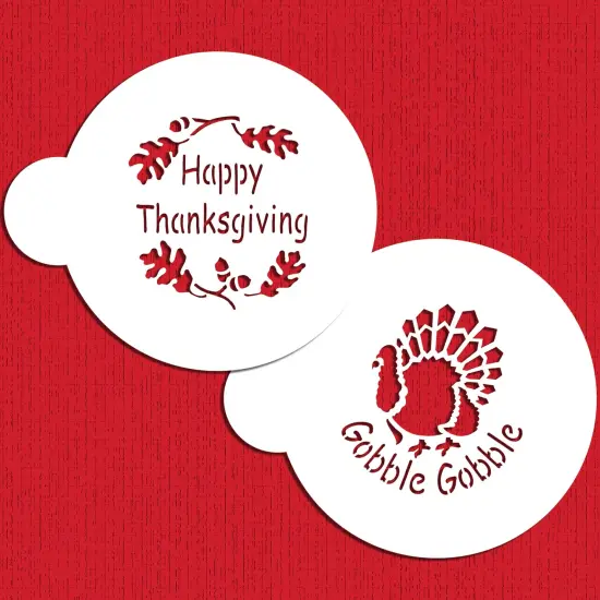 Thanksgiving Cookie Stencil Set | C384 by Designer Stencils | Cookie Decorating Tools | {3}
