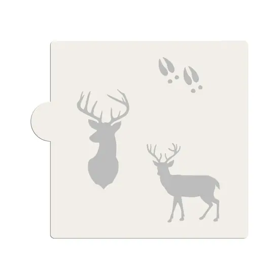Deer Buck Cookie & Craft Stencil | CM120 by Designer Stencils | Cookie Decorating Tools | {5}