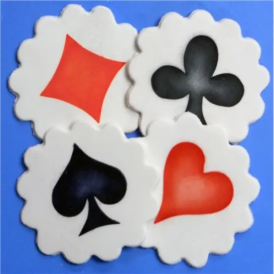 Card Suit Cookie Stencil | C235 by Designer Stencils | Cookie Decorating Tools | Baking Stencils for Royal Icing, Airbrush, Dusting Powder | Reusable Plastic Food Grade Stencil for Cookies | Easy to Use & Clean Cookie Stencil {2}