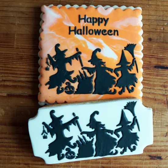 Dancing Witches Cookie & Craft Stencil | CM181 by Designer Stencils | Cookie Decorating Tools | {3}