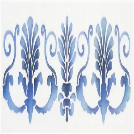 Fancy Fleur De Lis Cake Stencil Side | C123T by Designer Stencils | Cake Decorating Tools | Baking Stencils for Royal Icing, Airbrush, Dusting Powder | Reusable Plastic Food Grade Stencil for Cakes | Easy to Use & Clean Cake Stencil {2}