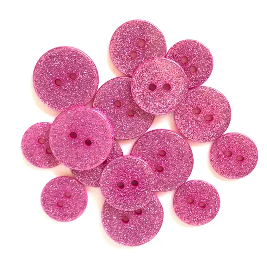 Buttons Galore and More Glitter Craft & Sewing Buttons in Assorted Colors - 45 Buttons Sweet 16 {1}