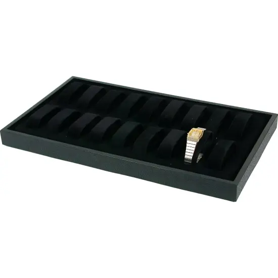 18 Slot Wrist Watch Jewelry Case Display Travel Tray {1}