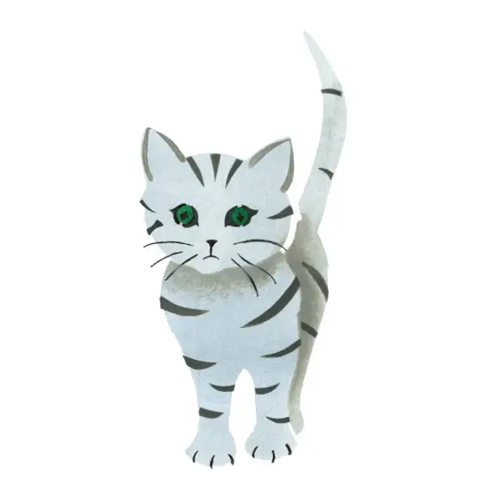 Tiger Kitten Wall Stencil | 1289 by Designer Stencils | Animal & Nature Stencils | Reusable Art Craft Stencils for Painting on Walls, Canvas, Wood | Reusable Plastic Paint Stencil for Home Makeover | Easy to Use & Clean Art Stencil {1}