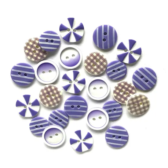 Buttons Galore and More Colorful Printed Buttons for Crafts & Sewing - 45 Buttons Tickle me pink {8}