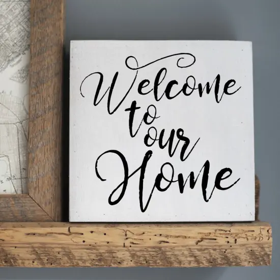 Welcome to Our Home Embossing 12 x 12 Stencil | FS017 by Designer Stencils | Reusable Stencils for Painting | {4}