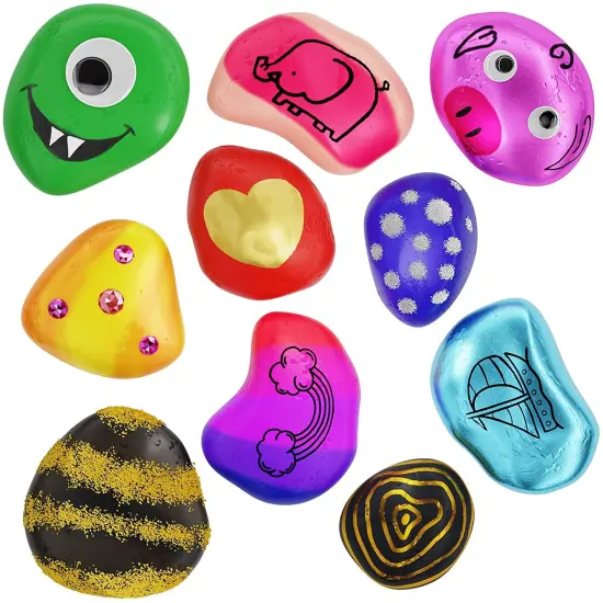 Dan&Darci Rock Painting Kit for Kids - Arts and Crafts for Girls & Boys Ages 6-12 - Craft Kits Art Set - Supplies for Painting Rocks - Best Tween Paint Gift {2}