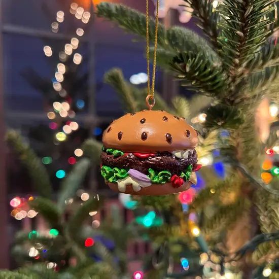 Hamburger Food Christmas Ornament Decoration {5}