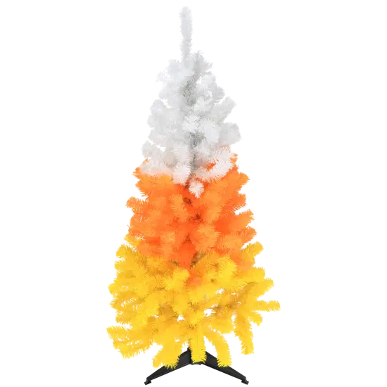 White, Orange and Yellow Candy Corn Halloween Tree (4 Foot) {1}