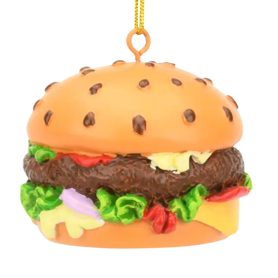 Hamburger Food Christmas Ornament Decoration {4}