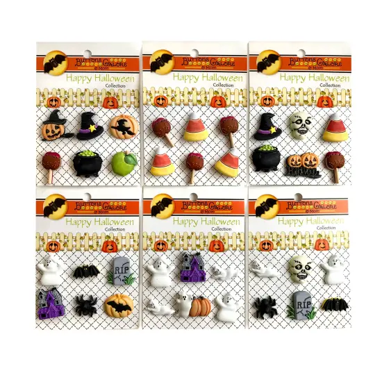 Buttons Galore and More 3D Novelty Buttons &ndash; Halloween Button Bundle - 36 Pcs - Halloween Group 6 {1}