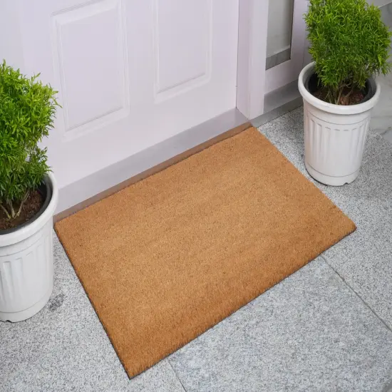 Natural Coir with Vinyl backing Doormat {4}