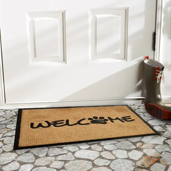 Welcome Paw Doormat {2}