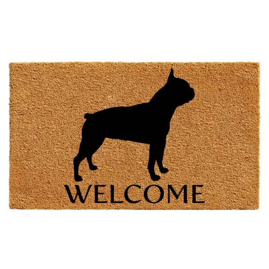 105661729 Boston Terrier Doormat {1}