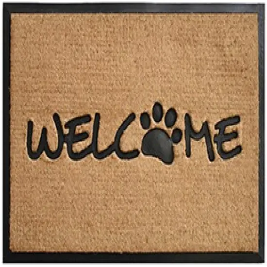 Welcome Paw Doormat {1}