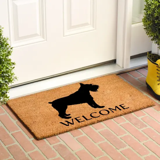 Miniature Schnauzer Doormat {3}