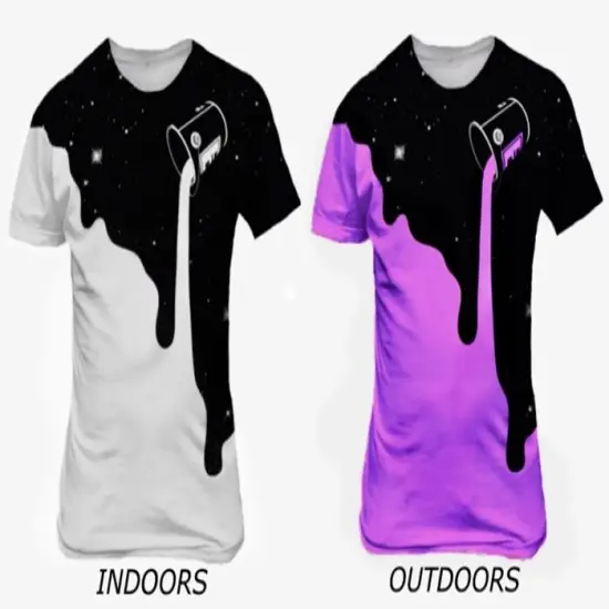 Color Changing Sun UV Activated Photochromic Fabric Paint DIY Color Changing Shoes TShirts White-violet {1}