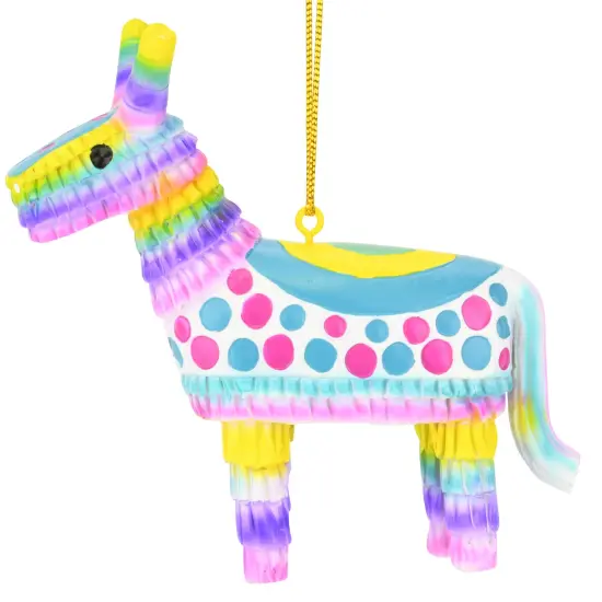 Colorful Donkey Party Pi&ntilde;ata Christmas Ornament {5}