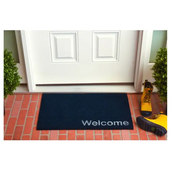 Collins Blue Pastel Welcome Doormat {3}