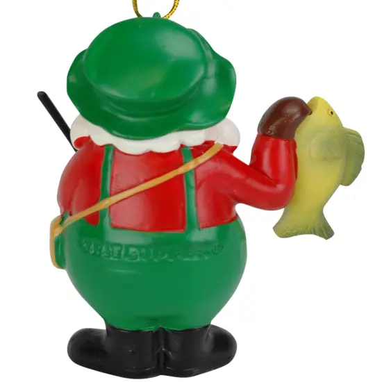 Fishing Santa Claus Christmas Ornament {4}