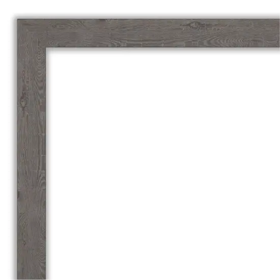 Amanti Art Non-Beveled Wall Mirror, Rustic Plank Espresso Narrow Frame Rustic Plank Grey Narrow Frame {3}