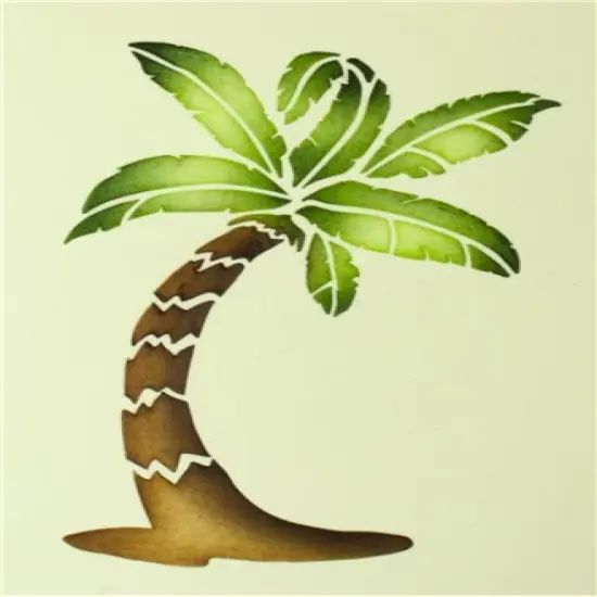 Palm Tree Cake Stencil | C314 by Designer Stencils | Cake Decorating Tools | Baking Stencils for Royal Icing, Airbrush, Dusting Powder | Reusable Plastic Food Grade Stencil for Cakes | Easy to Use & Clean Cake Stencil {2}