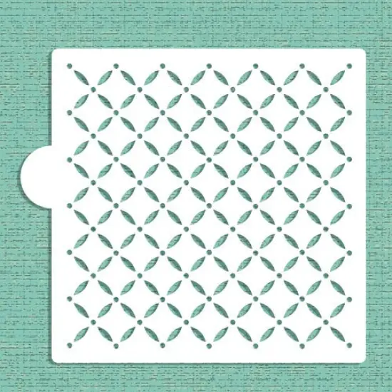 Swiss Dot Lattice Cookie & Craft Stencil | CM002 by Designer Stencils | Cookie Decorating Tools | {2}